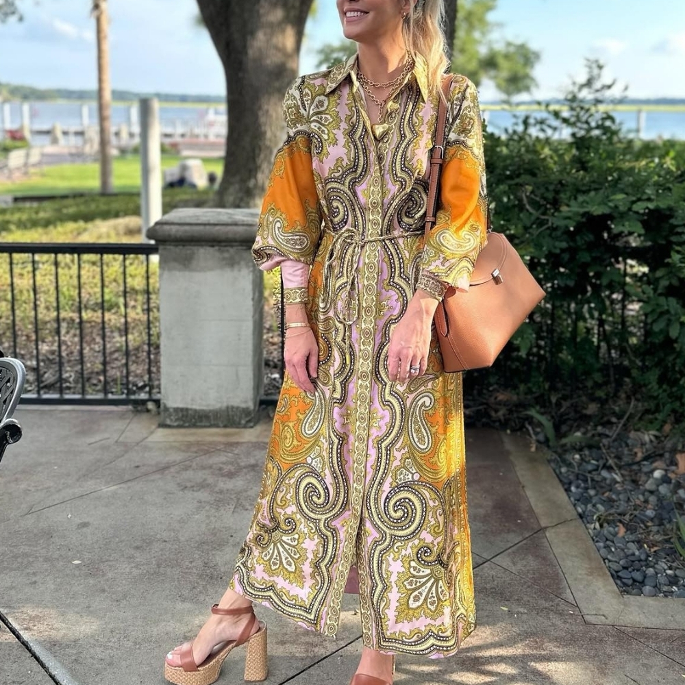 Alemais Clemenza Silk Shirtdress - Mult - Picture 9 of 16